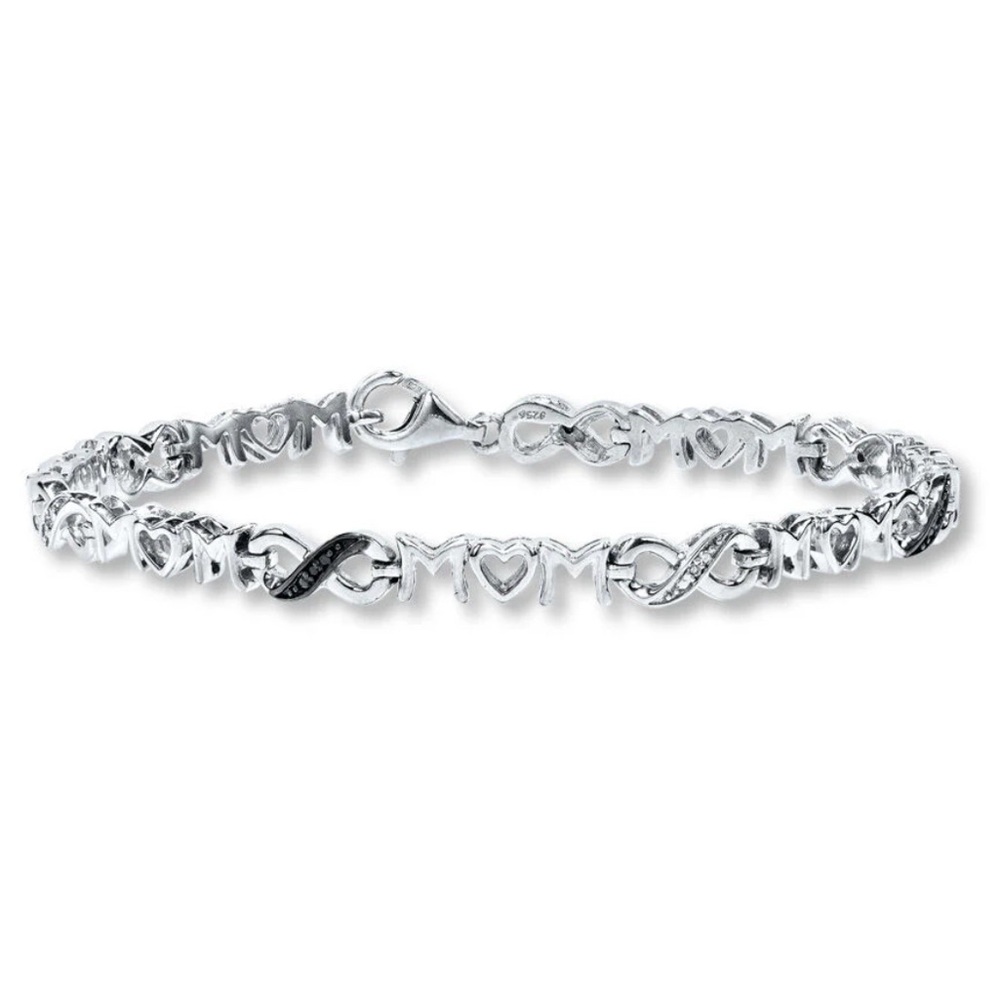Kay Jewelers White and Black Diamond Bracelet